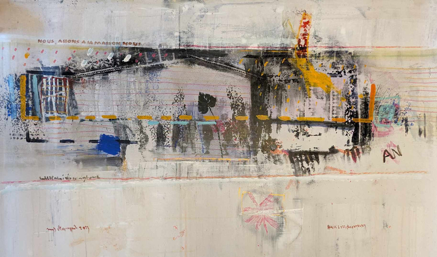 Series: Going home 10, Painting 39 W x 27 H x 0 D in Haik Mesropian