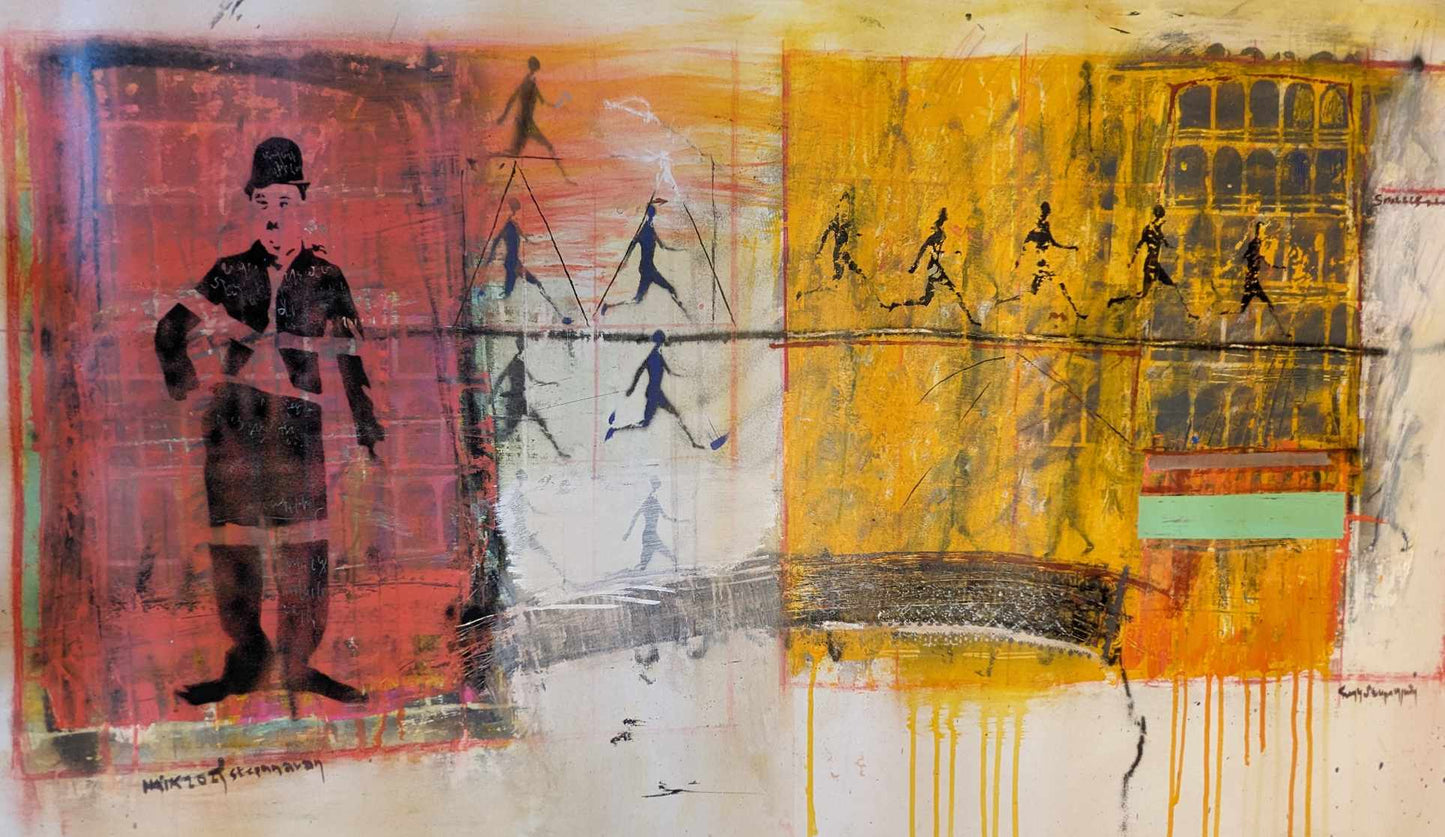 Series: Going home 10, Painting 51 W x 31 H x 0 D in Haik Mesropian