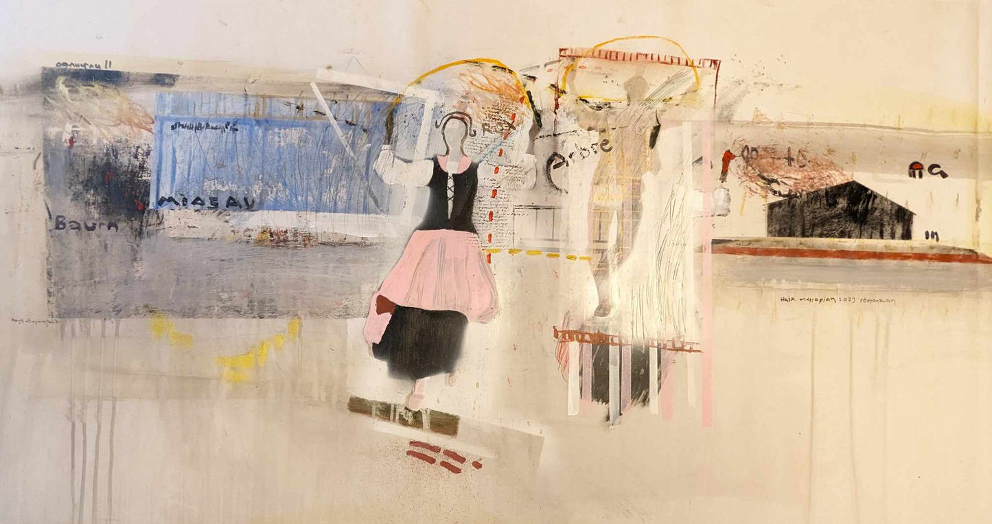 Series: Going home 6, Painting 60 W x 27 H x 0 D in Haik Mesropian