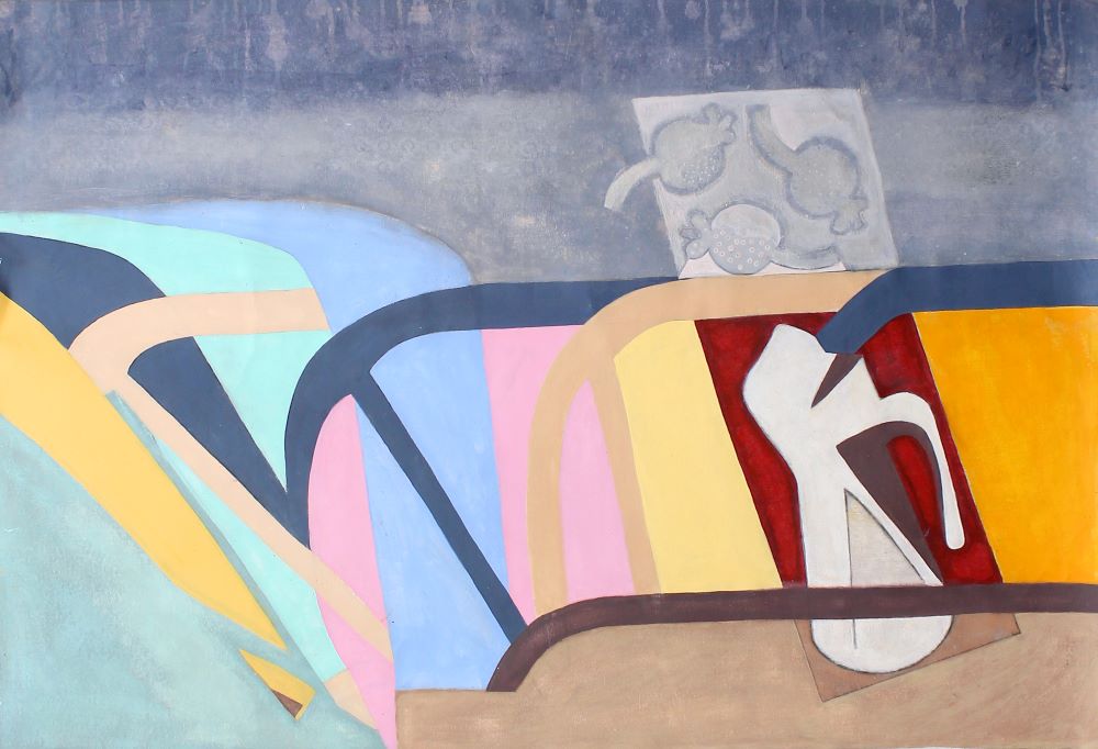 Distorted color of the day, Painting 44.5 W x 29 H x 0 D in Elza Mkrtychyan