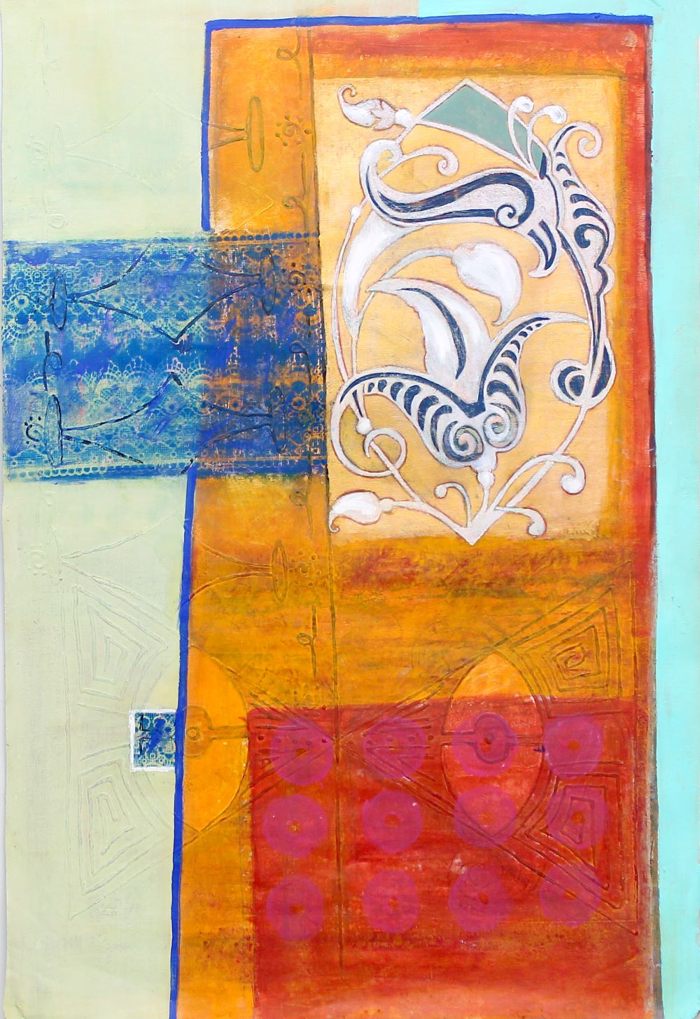 Ask, and you shall receive, Painting 23 W x 34 H x 0 D in Elza Mkrtychyan