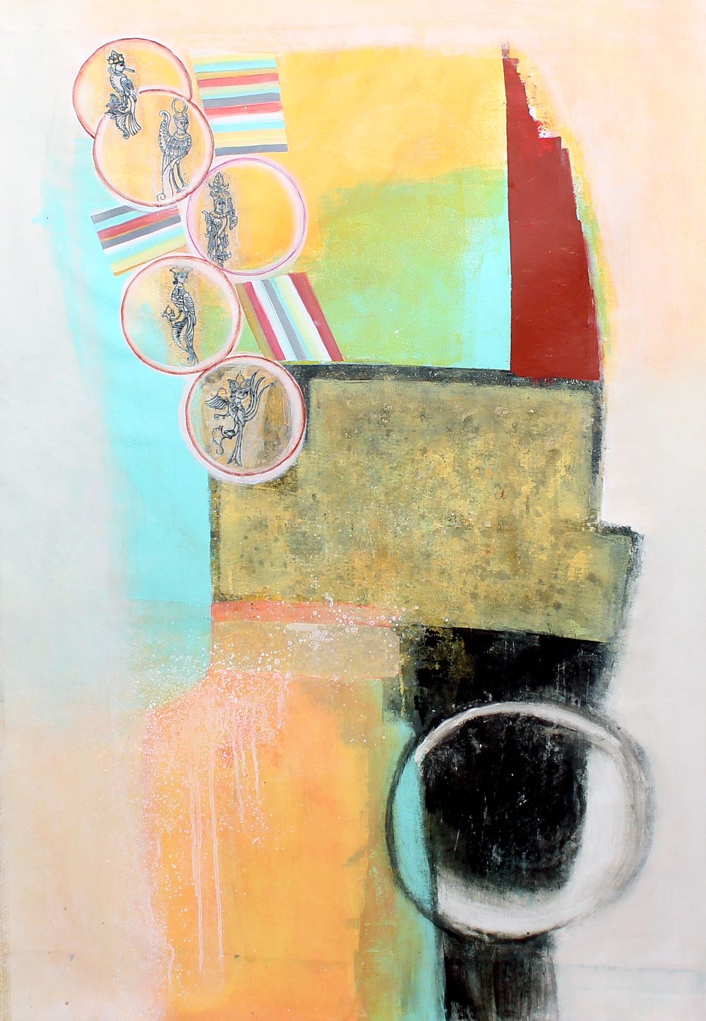 Through time, Painting 30 W x 45 H x 0 D in Elza Mkrtychyan