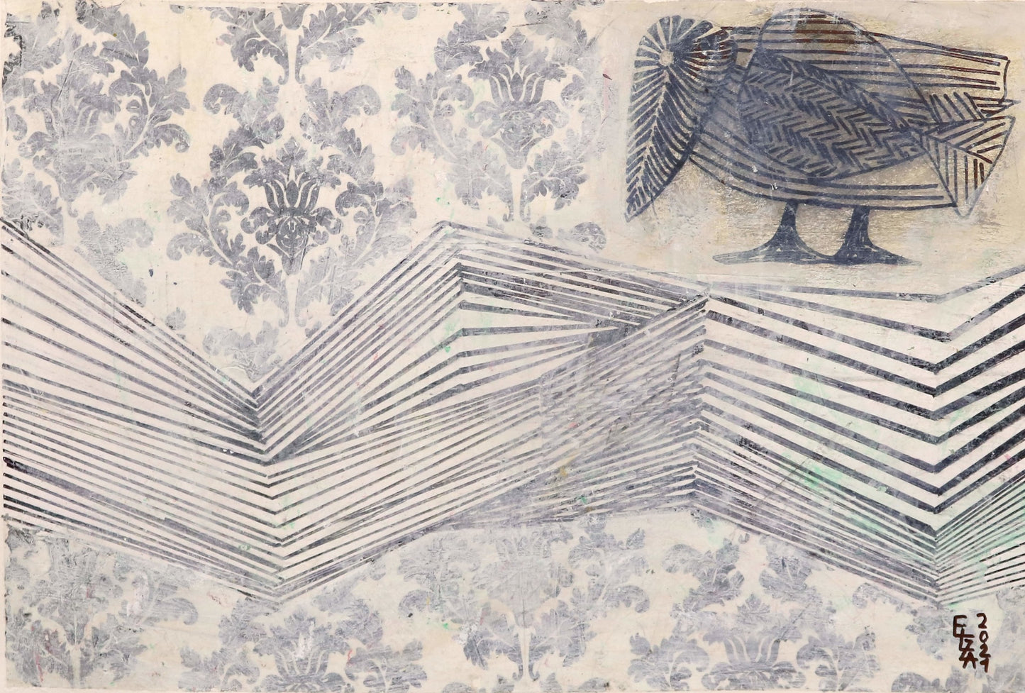 Reflective series 1, Painting 16.5 W x 11.5 H x 0 D in Elza Mkrtychyan