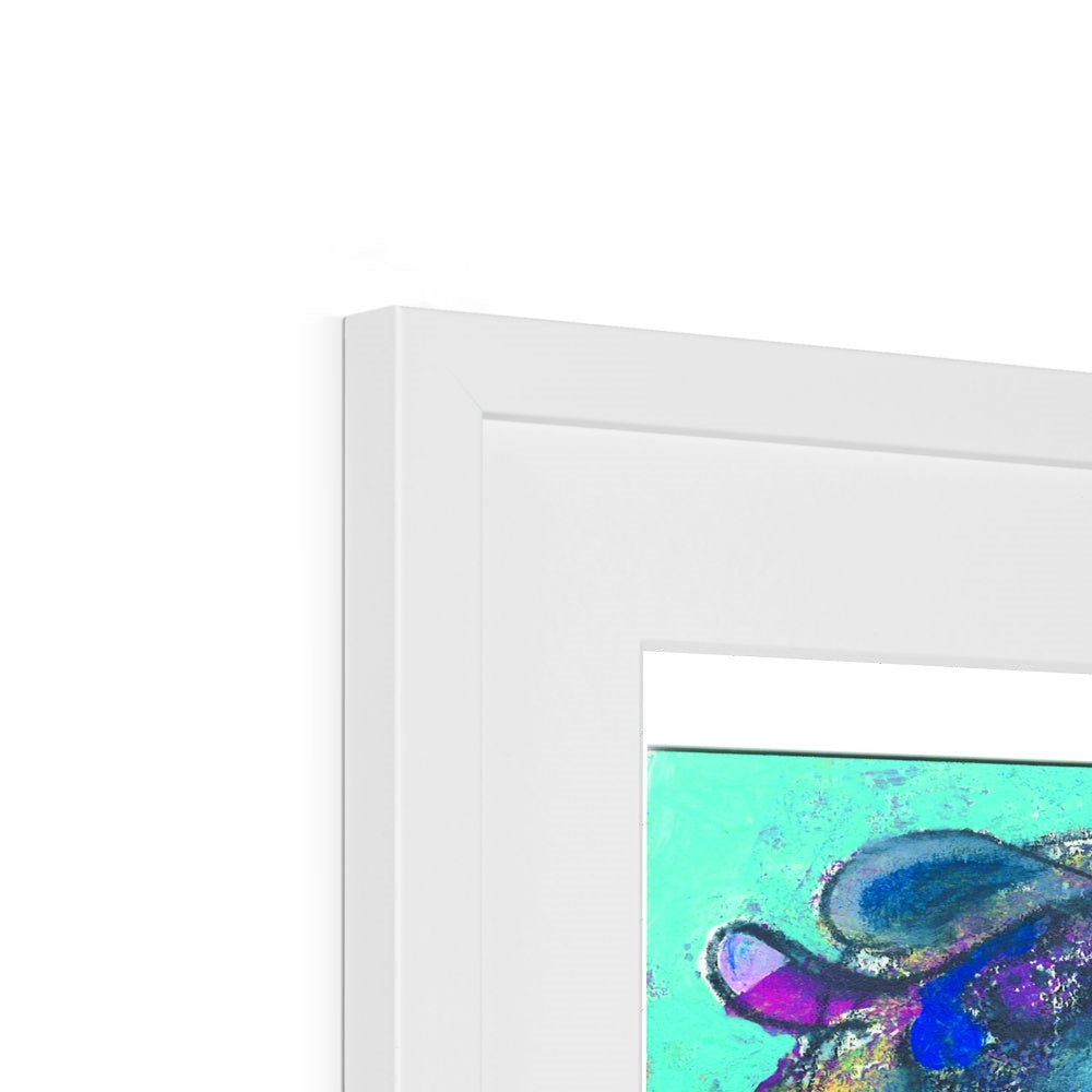 Blue girl 2, Framed & Mounted Print