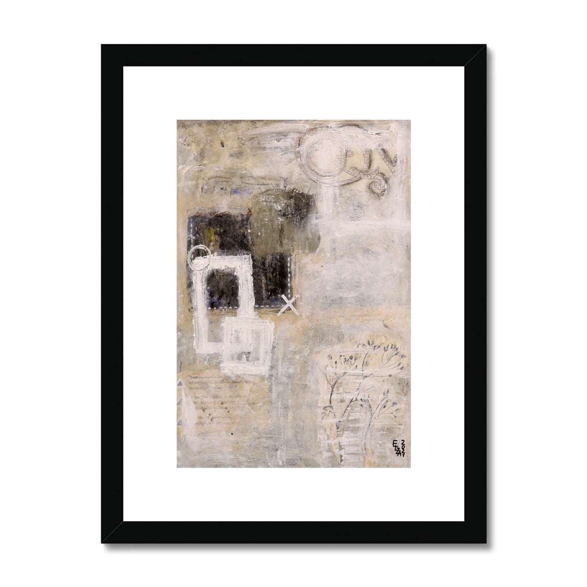 Abstract landscape 2, Framed & Mounted Print