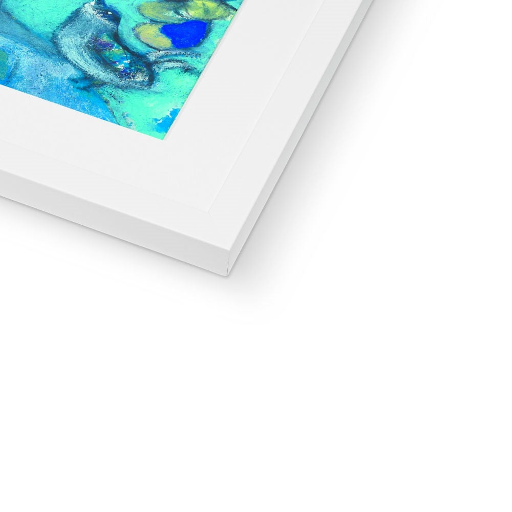 Blue girl 2, Framed & Mounted Print