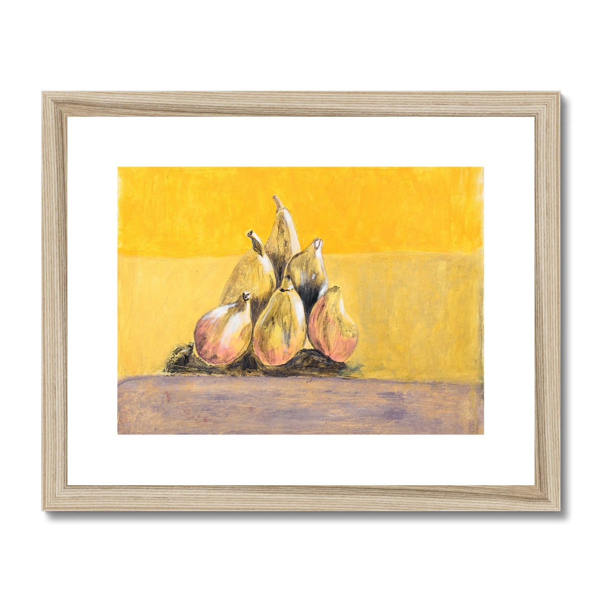 Yellow figs, Framed & Mounted Print