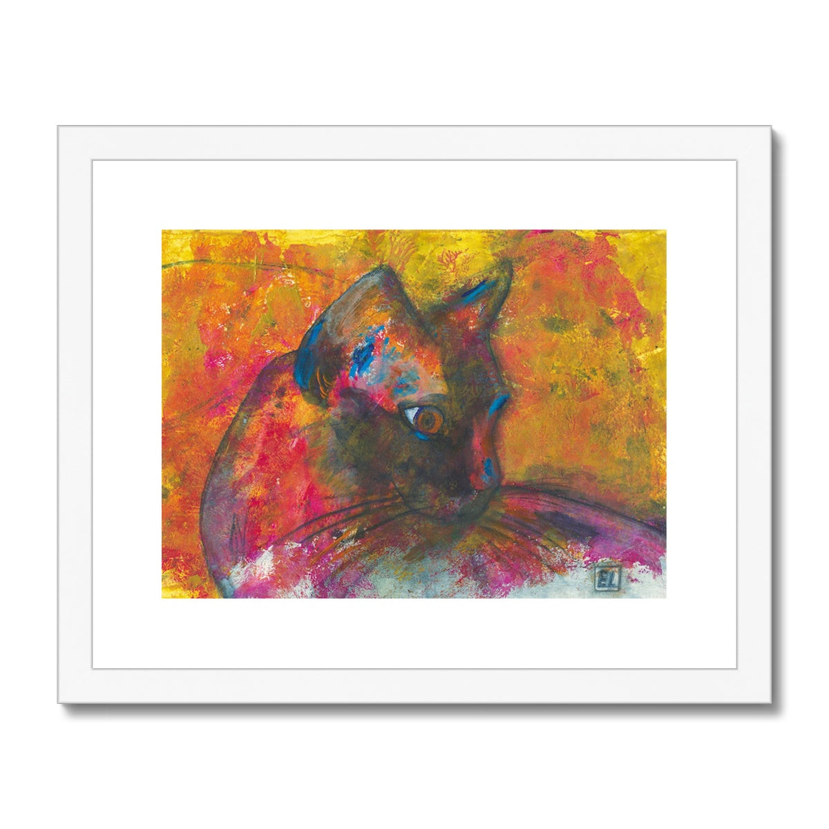 Cat, Framed & Mounted Print