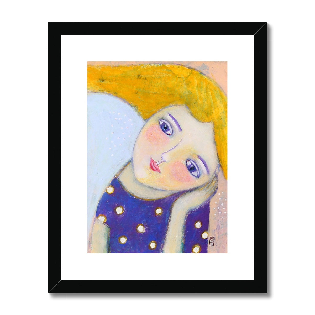 Girl dreams, Framed & Mounted Print