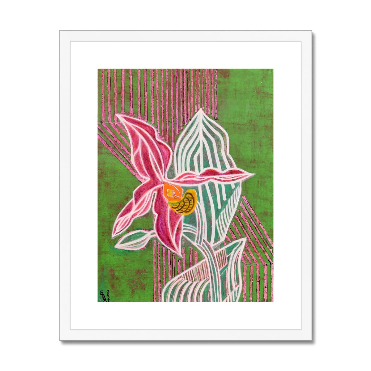 Flower, Framed & Mounted Print
