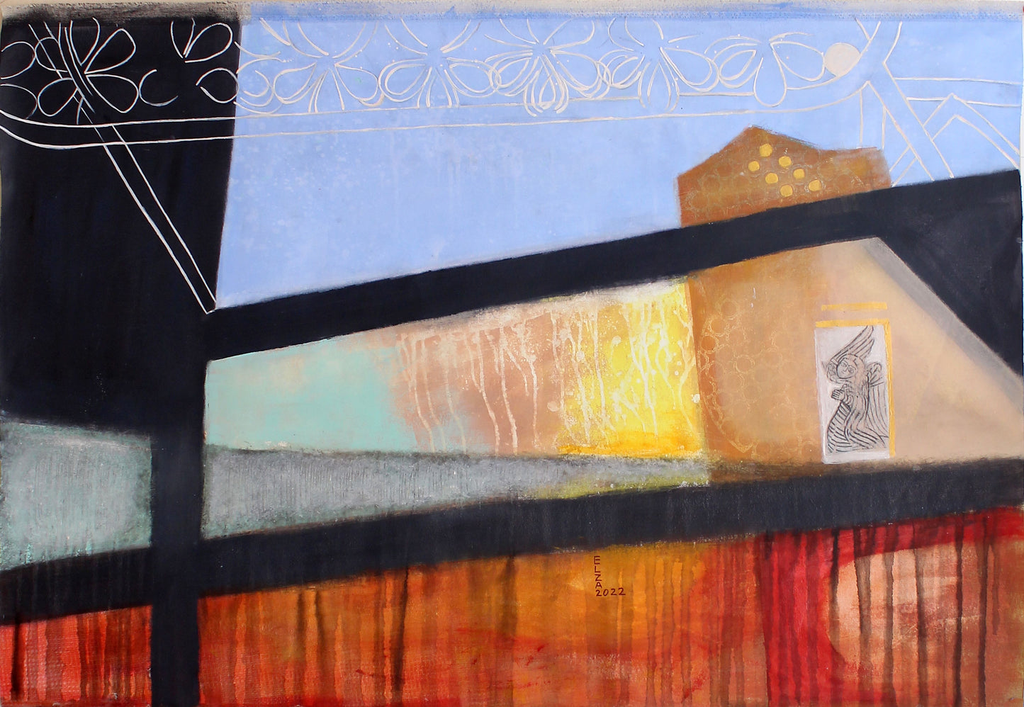 Silence, Painting 45 W x 30 H x 0 D in Elza Mkrtychyan