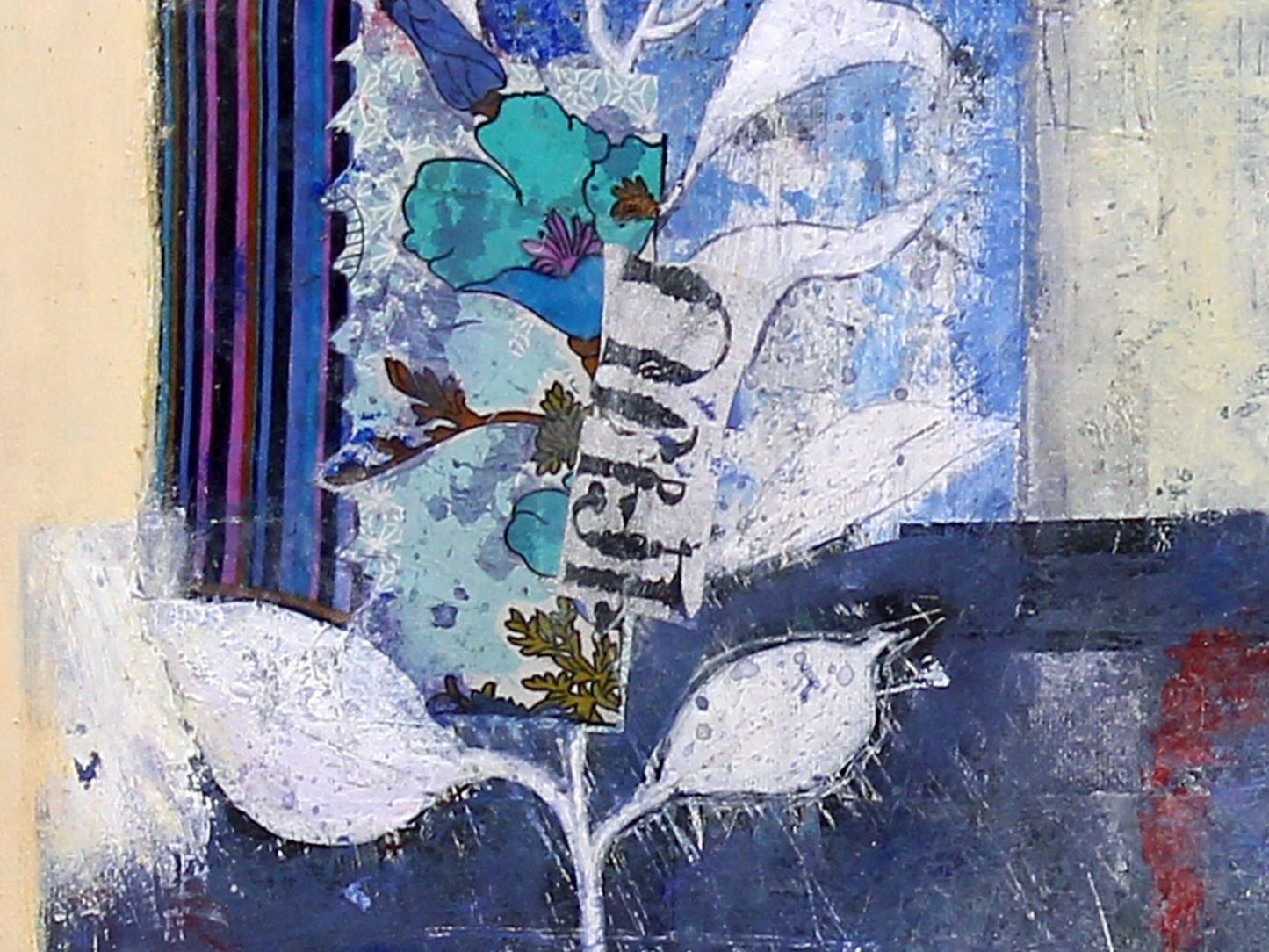 Back Story, Painting 7.4 W x 6.3 H x 0 D in Elza Mkrtychyan