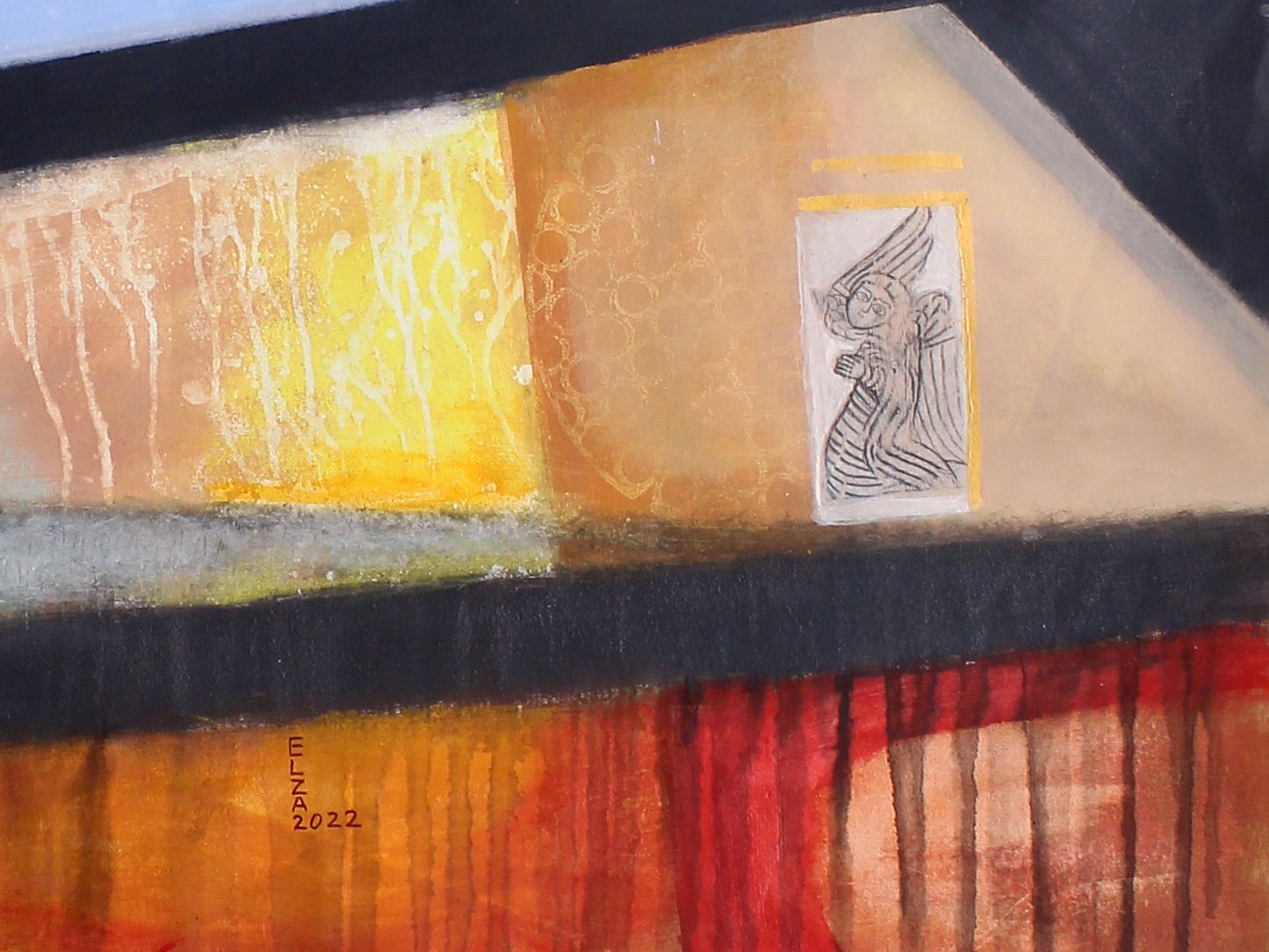 Silence, Painting 45 W x 30 H x 0 D in Elza Mkrtychyan