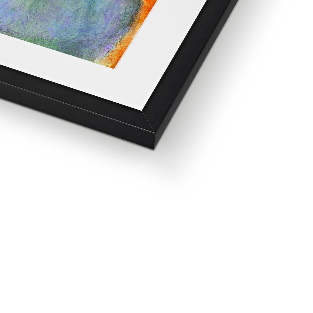 Woman with a bird, Framed & Mounted Print