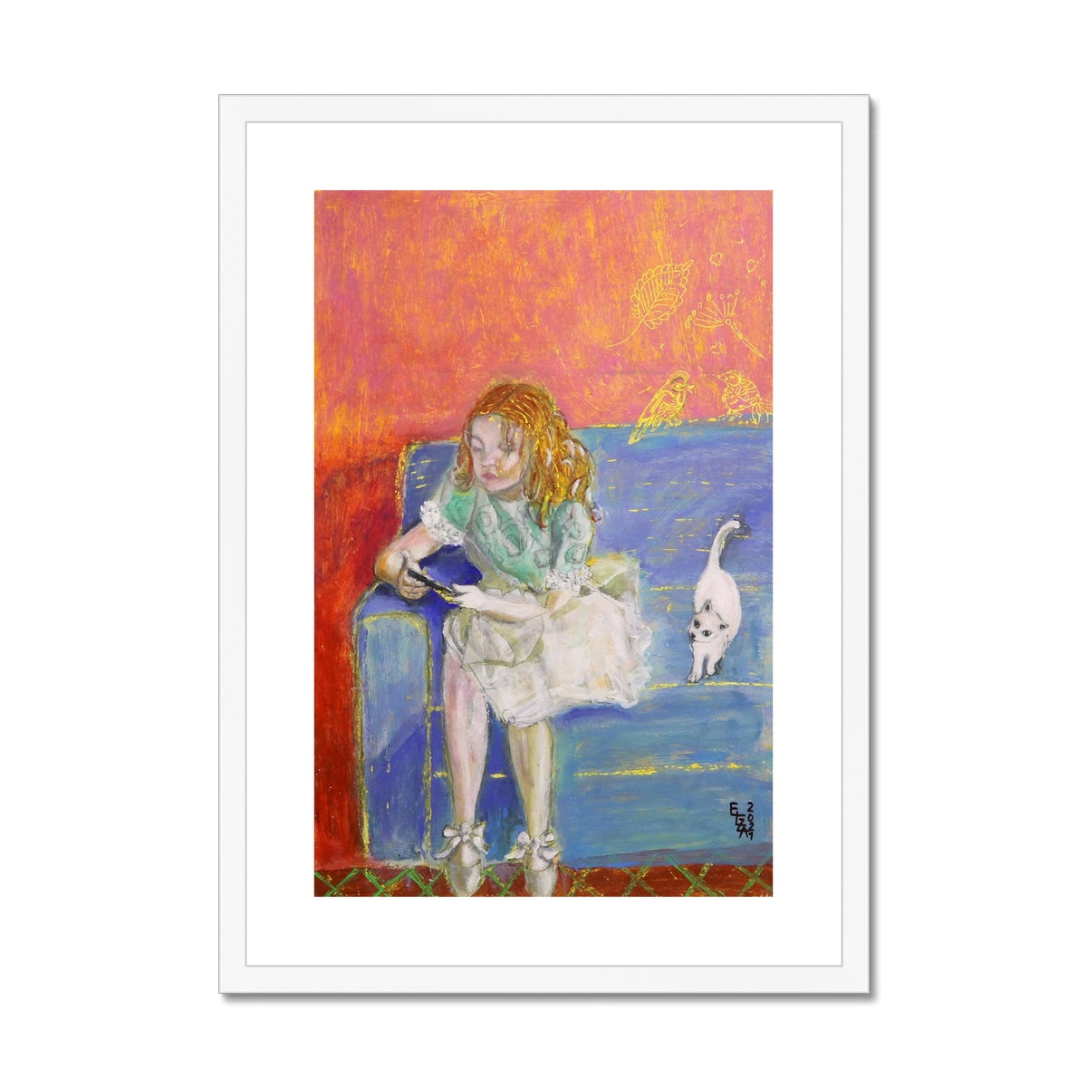 Ballerina break, Framed & Mounted Print