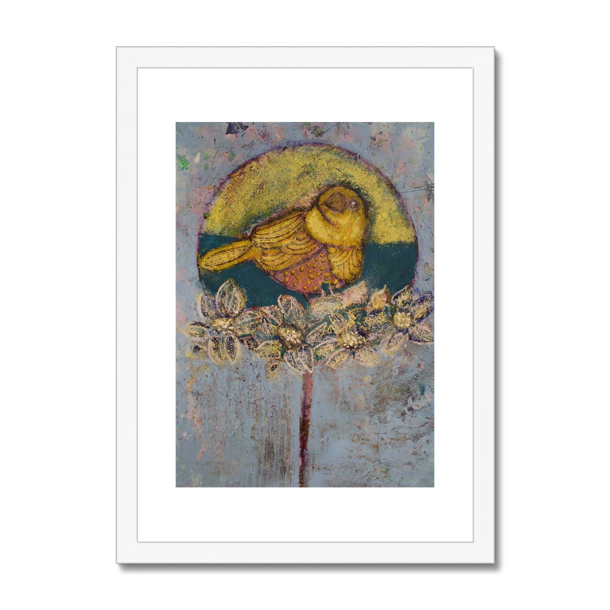 Yellow Bird, Framed & Mounted Print