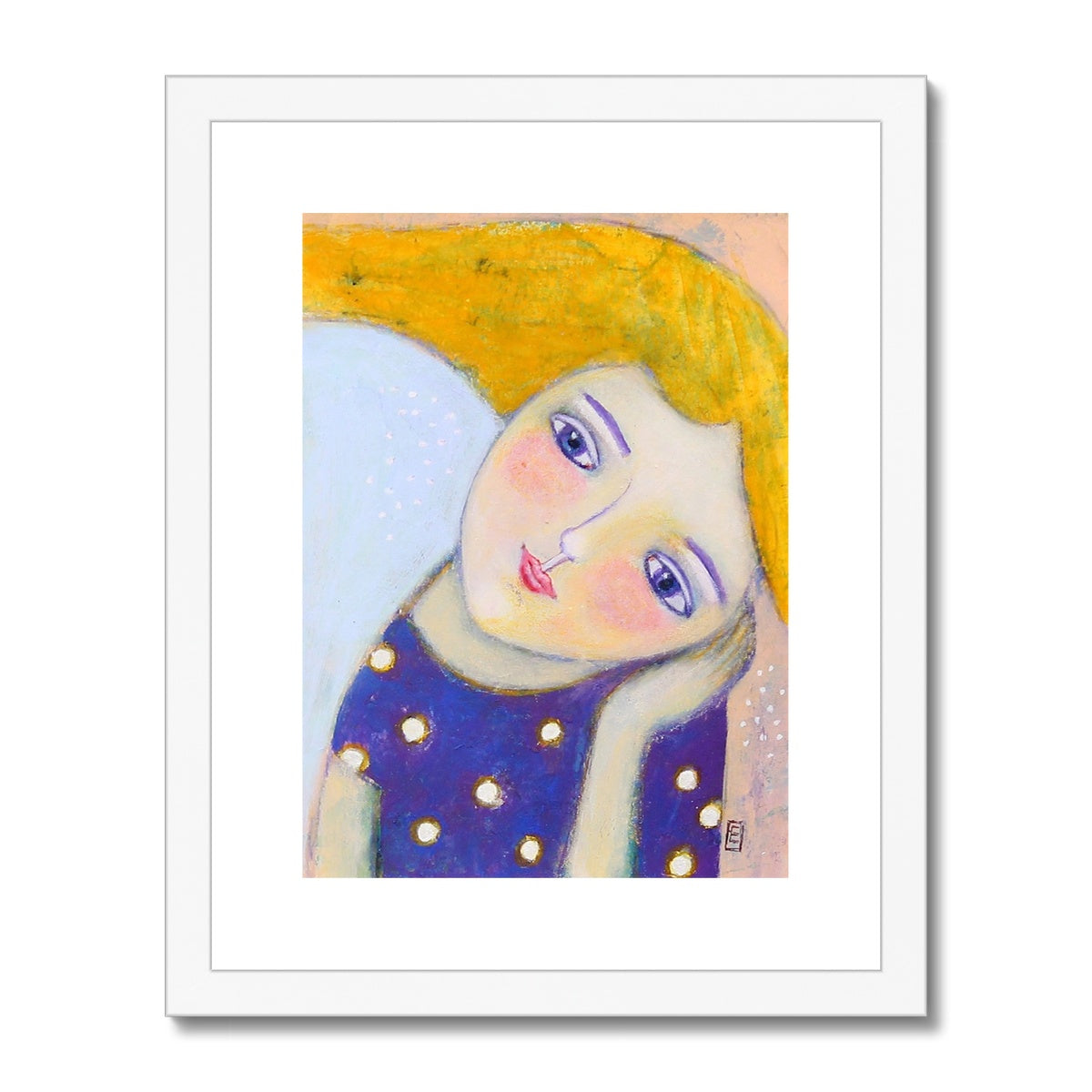 Girl dreams, Framed & Mounted Print