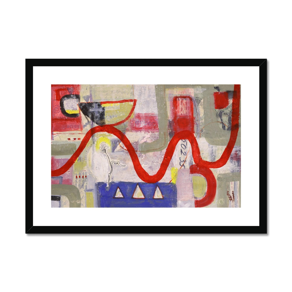 Get busy living, Framed & Mounted Print