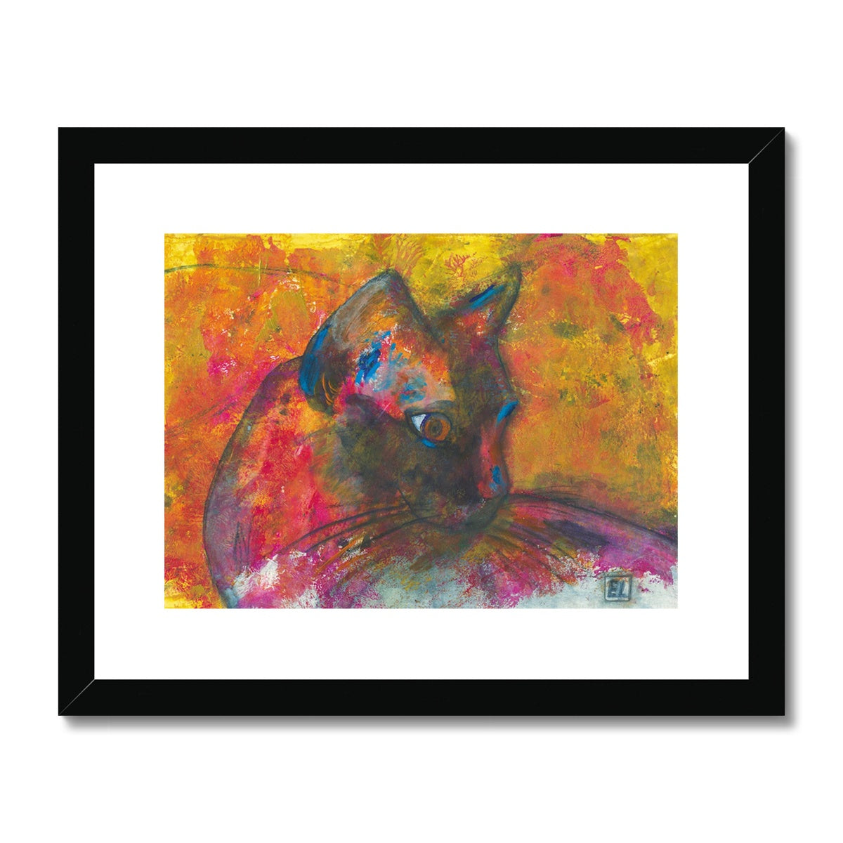 Cat, Framed & Mounted Print