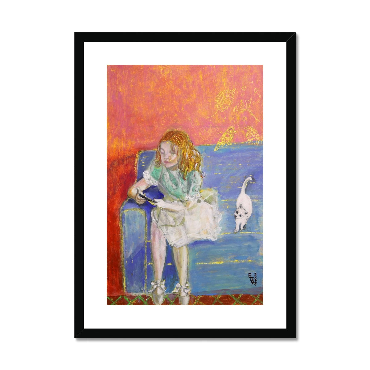 Ballerina break, Framed & Mounted Print