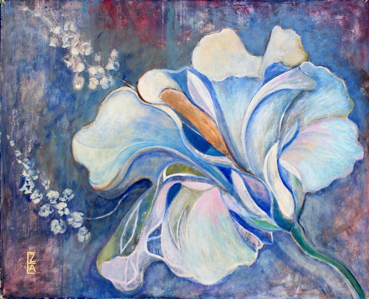 Artist Elza Mkrtychyan, Lily 2, Painting