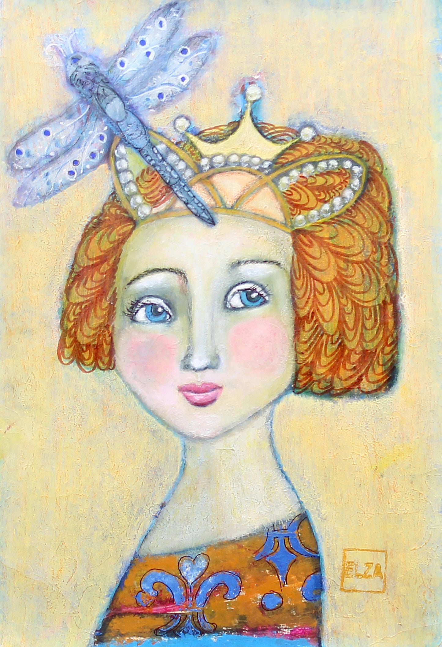 Girl with dragonfly, Elza Mkrtychyan