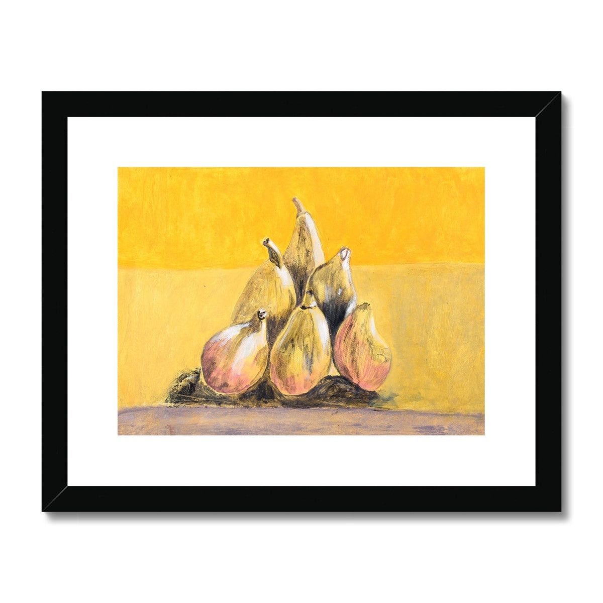 Yellow figs, Framed & Mounted Print