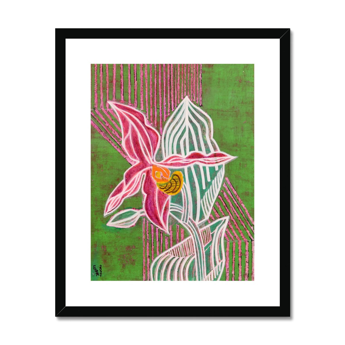 Flower, Framed & Mounted Print