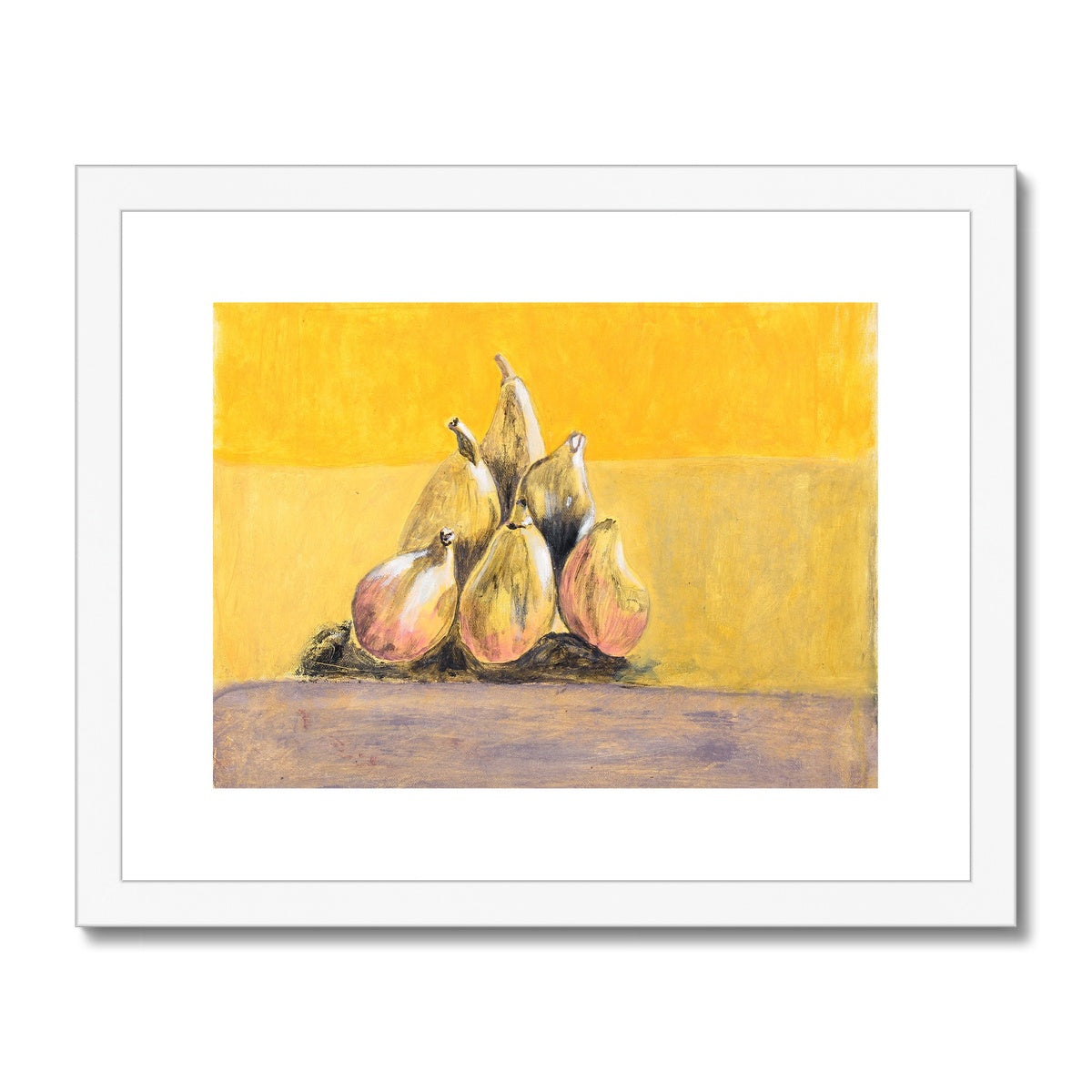 Yellow figs, Framed & Mounted Print