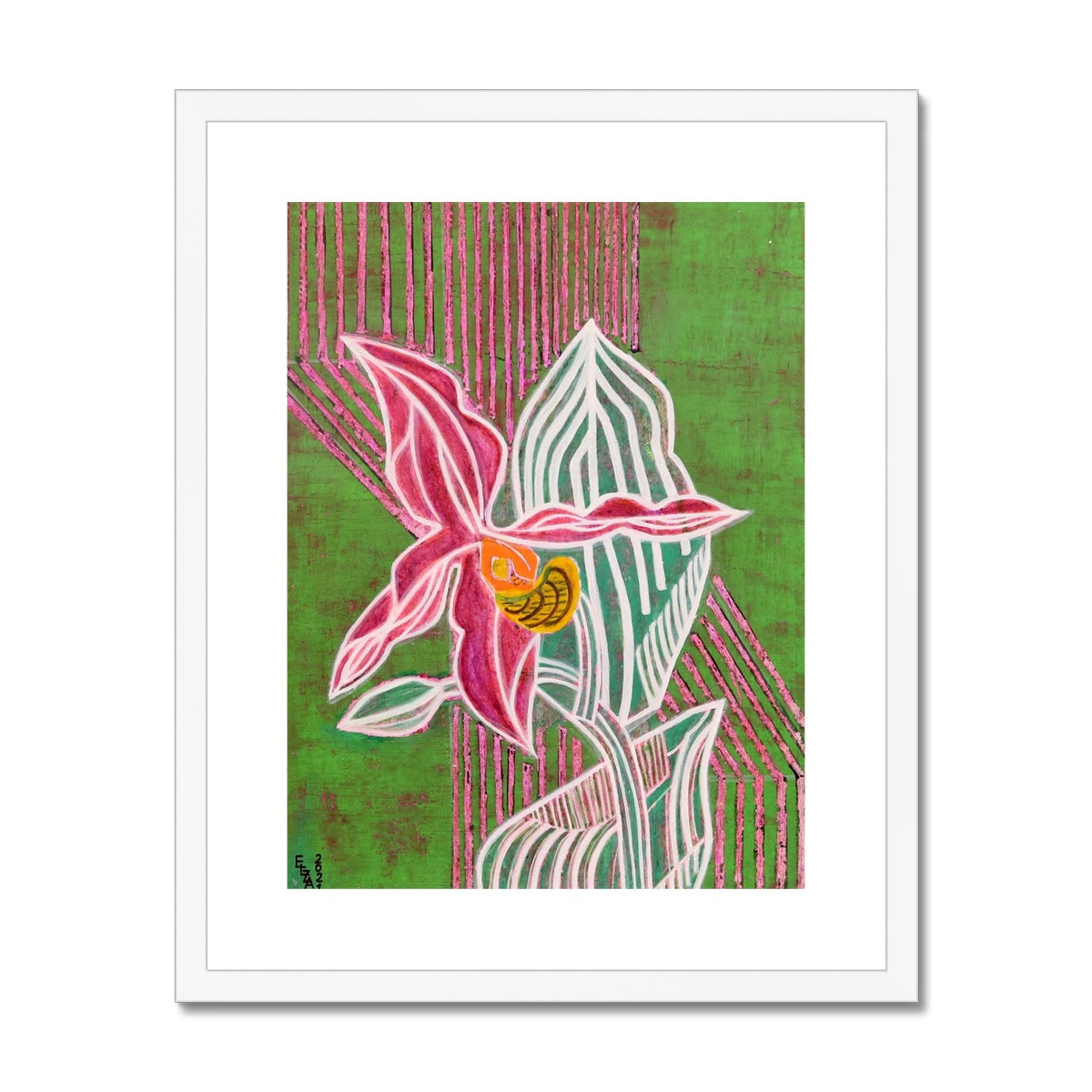 Flower, Framed & Mounted Print