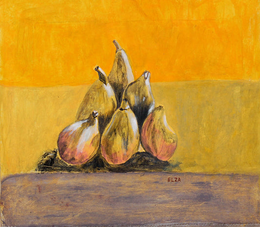 Artist Elza Mkrtychyan, Yellow Figs, Painting